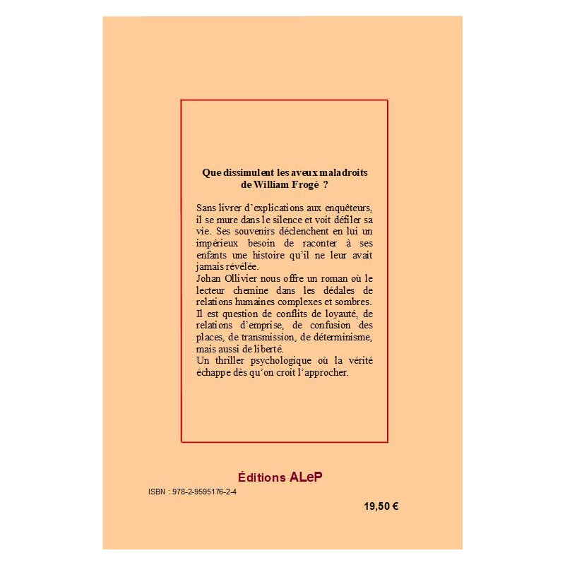 Les dessous de l'affaire Frogé Les dessous de l'affaire Frogé
